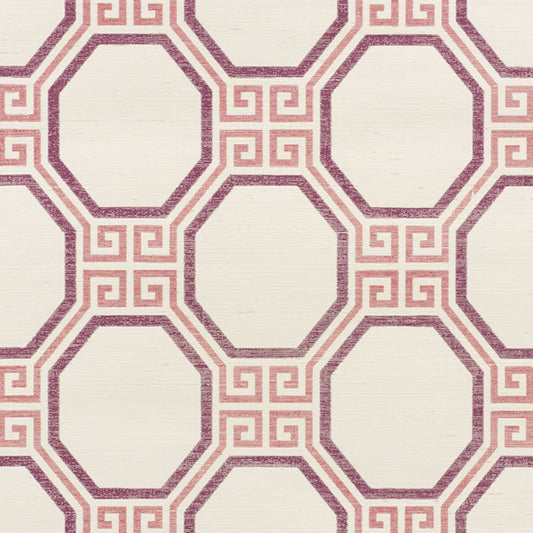 SCHUMACHER  TEXTURED WALLCOVERINGS & PRINTED GRASSCLOTHS OCTAVIA SISAL   CINNABAR   - 5008935