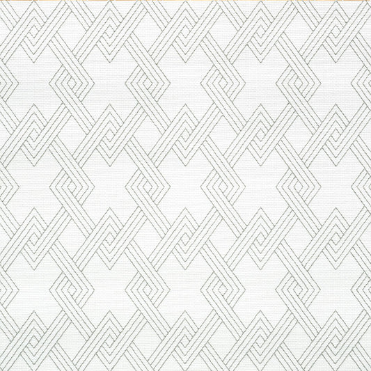 SCHUMACHER  HAPPY TOGETHER HIX EMBROIDERED PAPERWEAVE   GREY   - 5008950