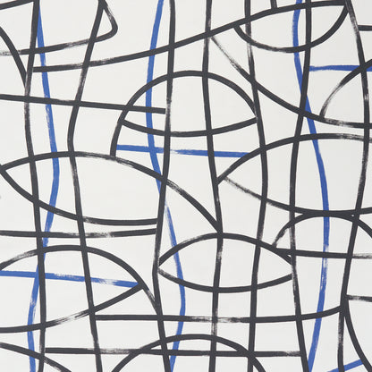 SCHUMACHER  BROAD STROKES ABSTRATTO   BLACK , COBALT   - 5009071