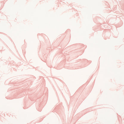 SCHUMACHER  PERENNIAL FAVORITES TOILE DE FLEURS   PINK   - 5009123