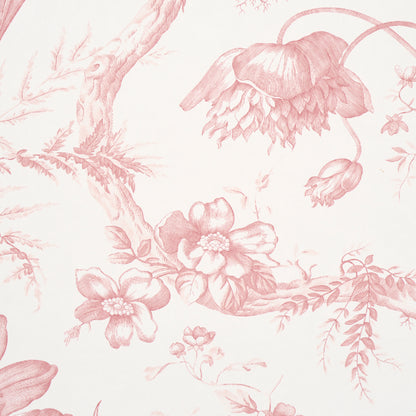 SCHUMACHER  PERENNIAL FAVORITES TOILE DE FLEURS   PINK   - 5009123