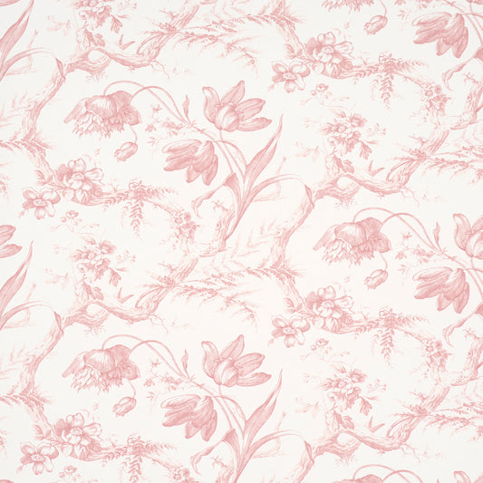SCHUMACHER  PERENNIAL FAVORITES TOILE DE FLEURS   PINK   - 5009123