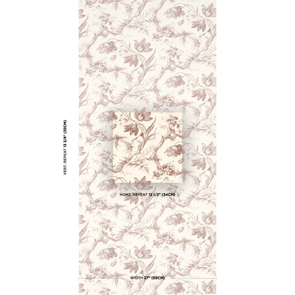 SCHUMACHER  PERENNIAL FAVORITES TOILE DE FLEURS   FAWN   - 5009124