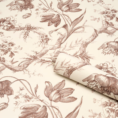 SCHUMACHER  PERENNIAL FAVORITES TOILE DE FLEURS   FAWN   - 5009124