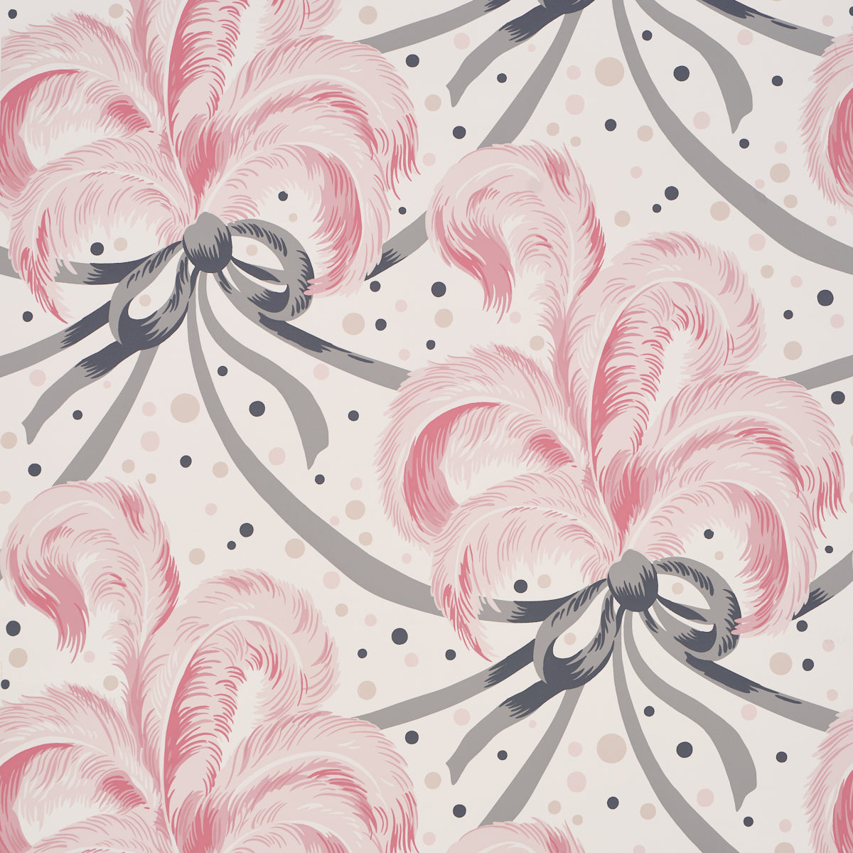 SCHUMACHER  FASHION FORWARD PLUMES ET RUBANS   BLUSH   - 5009181