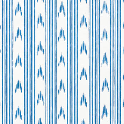 SCHUMACHER WALLCOVERING  MARK D. SIKES SANTA BARBARA IKAT   INDIGO   - 5009220