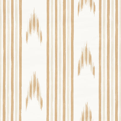 SCHUMACHER WALLCOVERING  MARK D. SIKES SANTA BARBARA IKAT   NEUTRAL   - 5009222