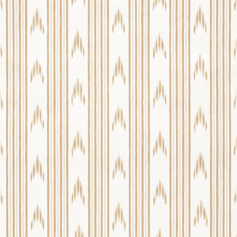 SCHUMACHER WALLCOVERING  MARK D. SIKES SANTA BARBARA IKAT   NEUTRAL   - 5009222