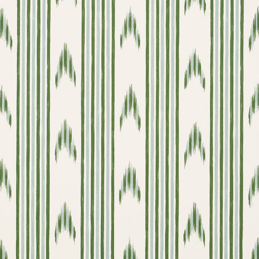 SCHUMACHER  MARK D. SIKES SANTA BARBARA IKAT   LEAF GREEN   - 5009224