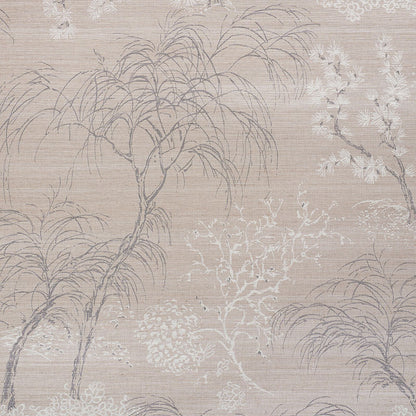SCHUMACHER WALLCOVERING  MINGEI MORI HEMP SHIMMER   MOONSTONE   - 5009390