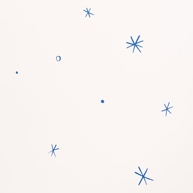 SCHUMACHER WALLCOVERING  CHARLAP HYMAN & HERRERO CALISTO   IVORY & COBALT   - 5009420