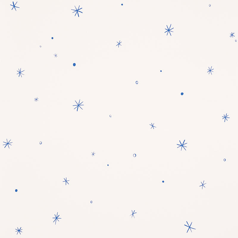 SCHUMACHER WALLCOVERING  CHARLAP HYMAN & HERRERO CALISTO   IVORY & COBALT   - 5009420