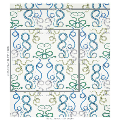 SCHUMACHER WALLCOVERING  CHARLAP HYMAN & HERRERO GIOVE   EMERALD & SAPPHIRE   - 5009460