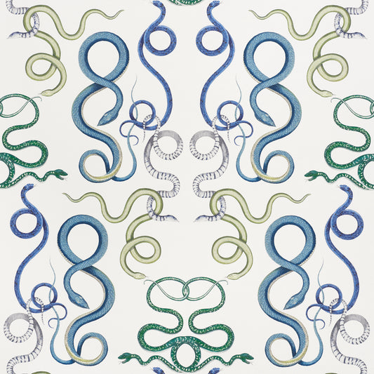 SCHUMACHER WALLCOVERING  CHARLAP HYMAN & HERRERO GIOVE   EMERALD & SAPPHIRE   - 5009460