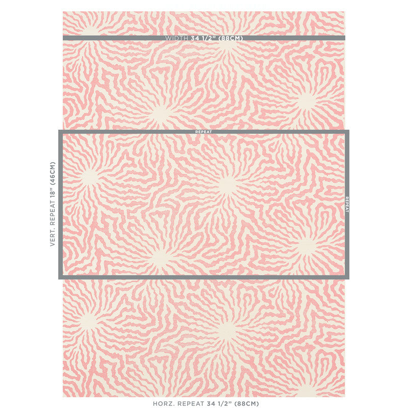 SCHUMACHER WALLCOVERING  CELERIE KEMBLE FLOWER SHOCK SISAL   PEONY   - 5009480