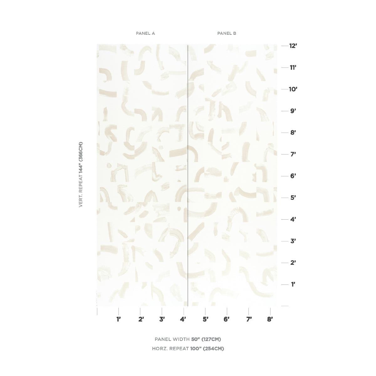 SCHUMACHER  CAROLINE Z HURLEY SEPIESSA PANEL SET   NEUTRAL   - 5009492