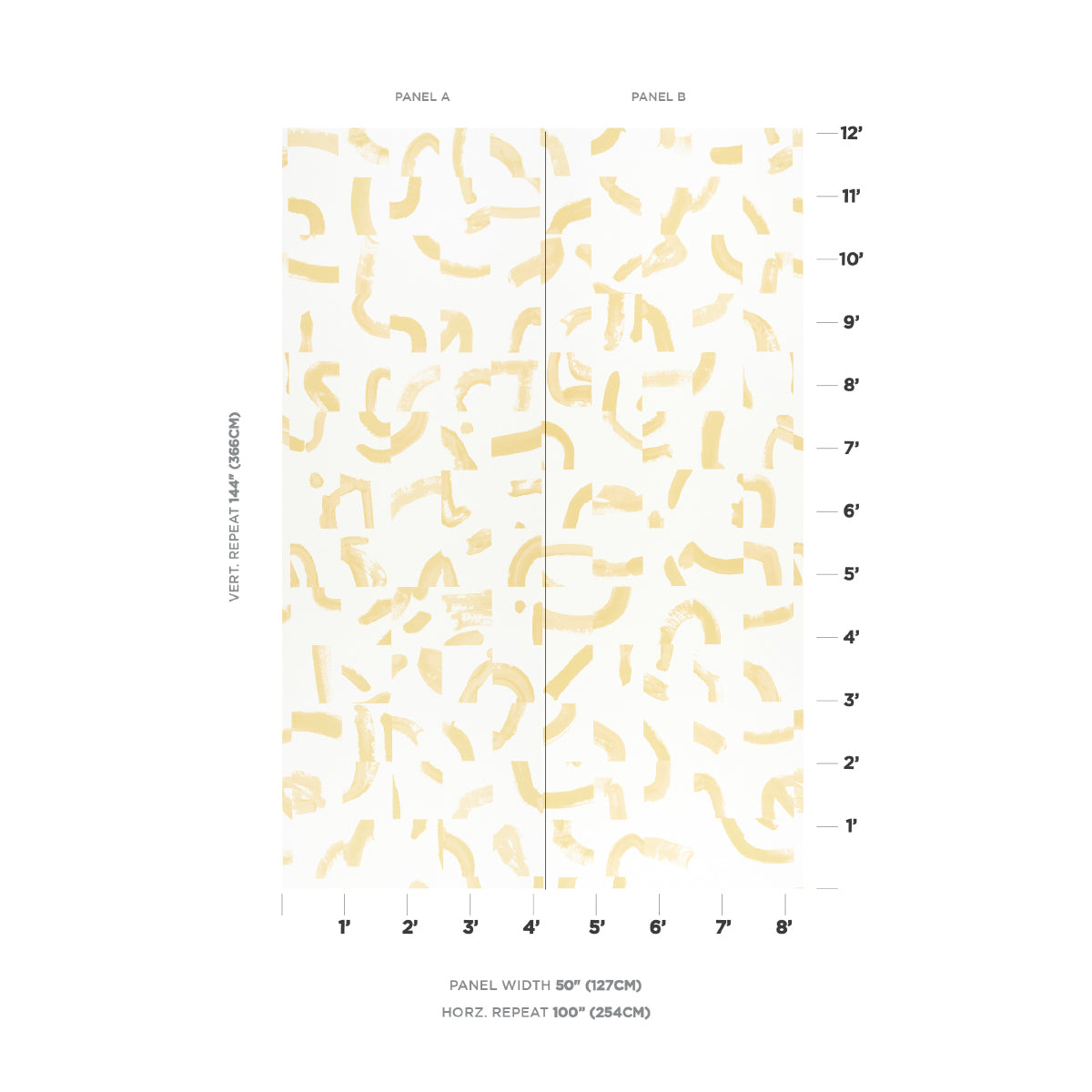 SCHUMACHER  CAROLINE Z HURLEY SEPIESSA PANEL SET   YELLOW   - 5009493