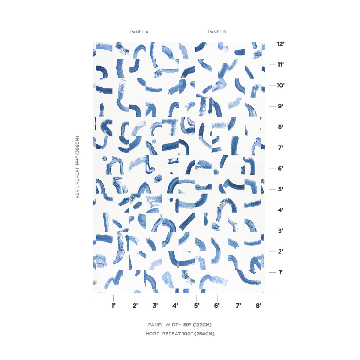 SCHUMACHER  CAROLINE Z HURLEY SEPIESSA PANEL SET   BLUE   - 5009494