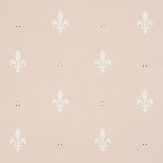 SCHUMACHER  SMALL-PRINT WALLPAPERS FLEUR DE LIS   BLUSH   - 5009500