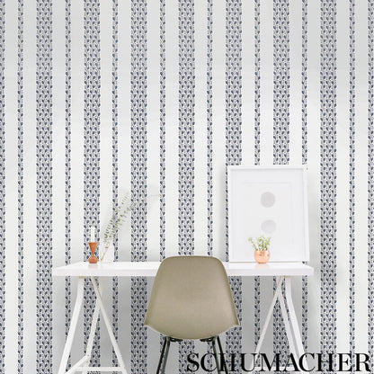 SCHUMACHER  SMALL-PRINT WALLPAPERS LILLIAN VINE   Mineral   - 5009520