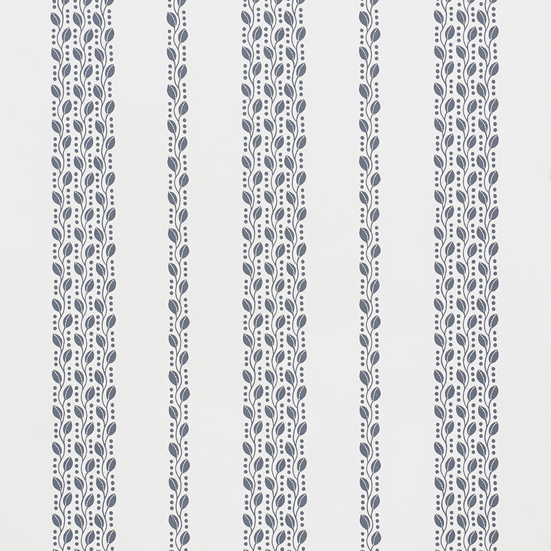 SCHUMACHER  SMALL-PRINT WALLPAPERS LILLIAN VINE   Carbon   - 5009523