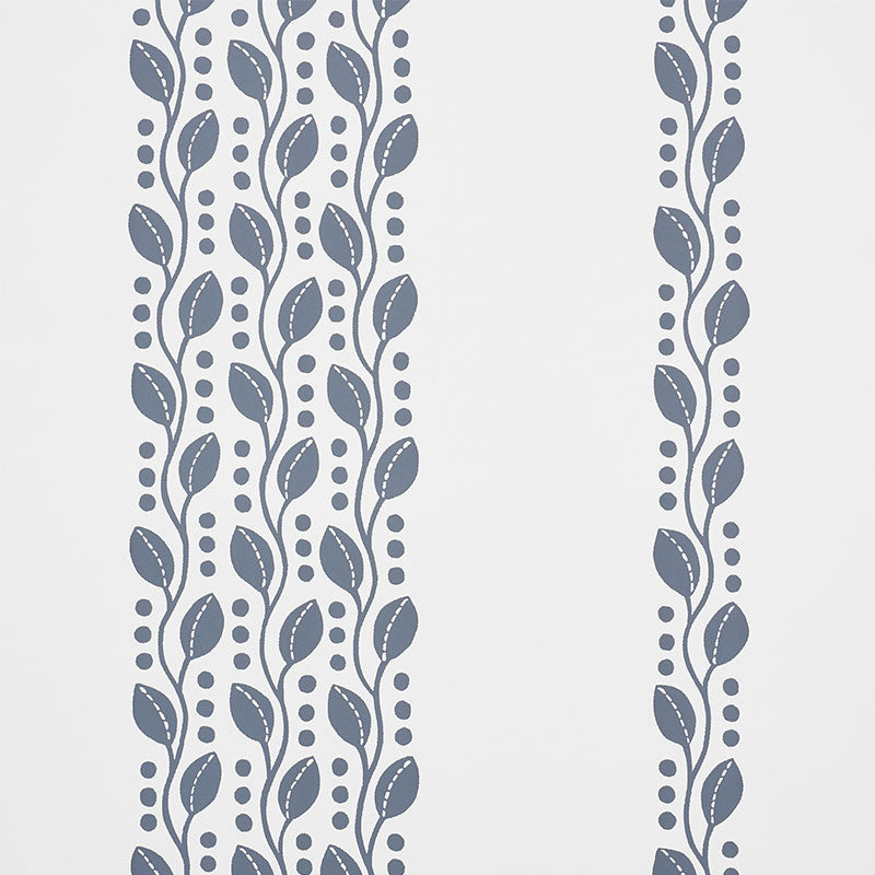 SCHUMACHER  SMALL-PRINT WALLPAPERS LILLIAN VINE   Carbon   - 5009523