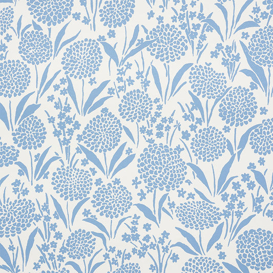 SCHUMACHER  SMALL-PRINT WALLPAPERS CHRYSANTHEMUM   CHAMBRAY   - 5009550
