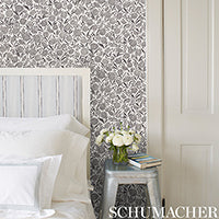 SCHUMACHER  SMALL-PRINT WALLPAPERS CHRYSANTHEMUM   Green   - 5009551