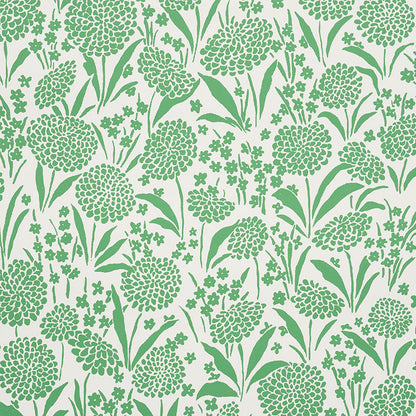 SCHUMACHER  SMALL-PRINT WALLPAPERS CHRYSANTHEMUM   Green   - 5009551