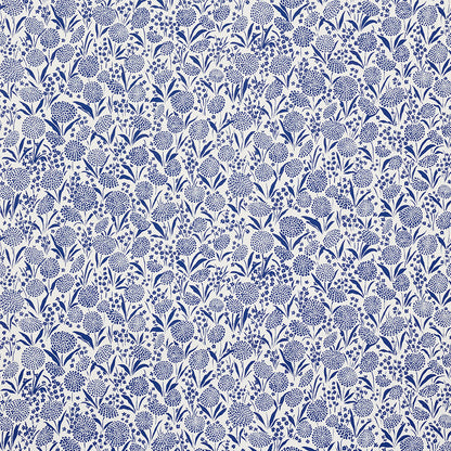 SCHUMACHER  SMALL-PRINT WALLPAPERS CHRYSANTHEMUM   Blue   - 5009552