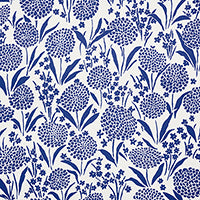 SCHUMACHER  SMALL-PRINT WALLPAPERS CHRYSANTHEMUM   Blue   - 5009552