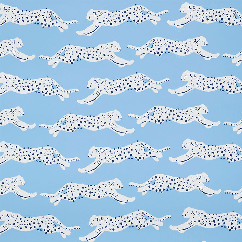 SCHUMACHER  SMALL-PRINT WALLPAPERS LEAPING LEOPARDS   SKY   - 5009590