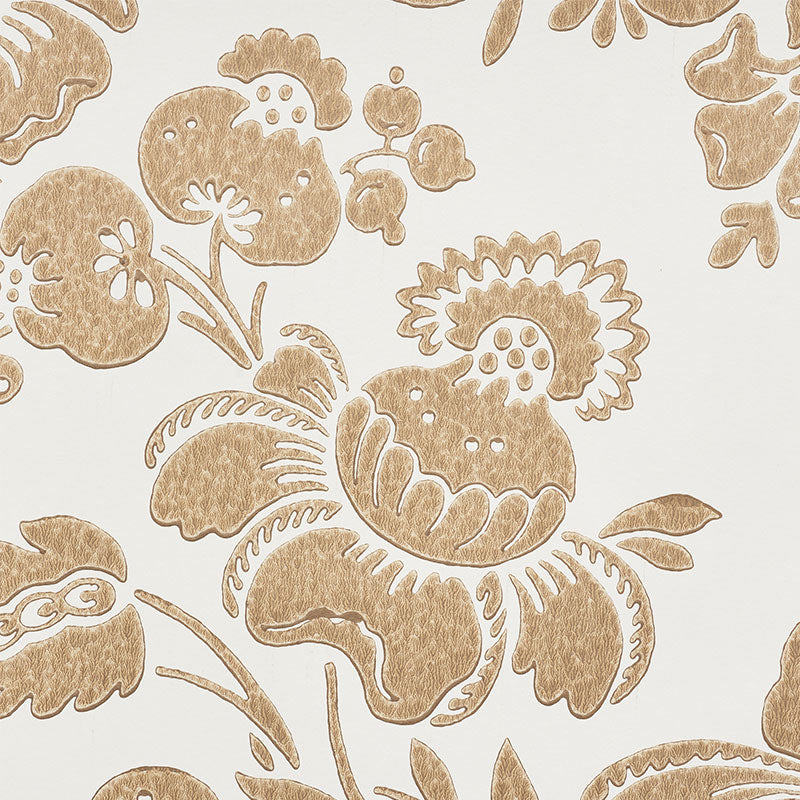 SCHUMACHER  NEW TRADITIONAL SIMONE DAMASK   GOLD   - 5009610