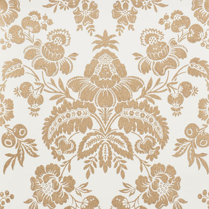 SCHUMACHER  NEW TRADITIONAL SIMONE DAMASK   GOLD   - 5009610