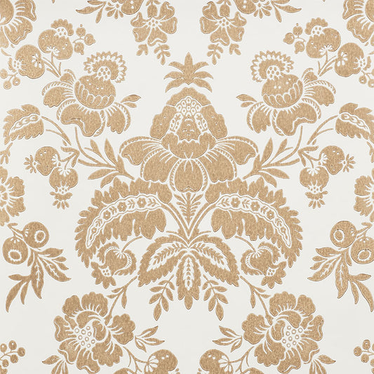 SCHUMACHER  NEW TRADITIONAL SIMONE DAMASK   GOLD   - 5009610