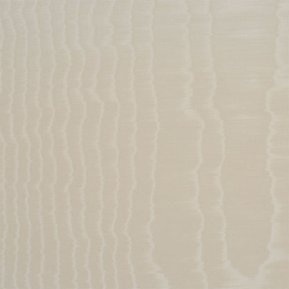 Beige textured fabric with vertical wavy stripe pattern; soft woven upholstery or drapery material.