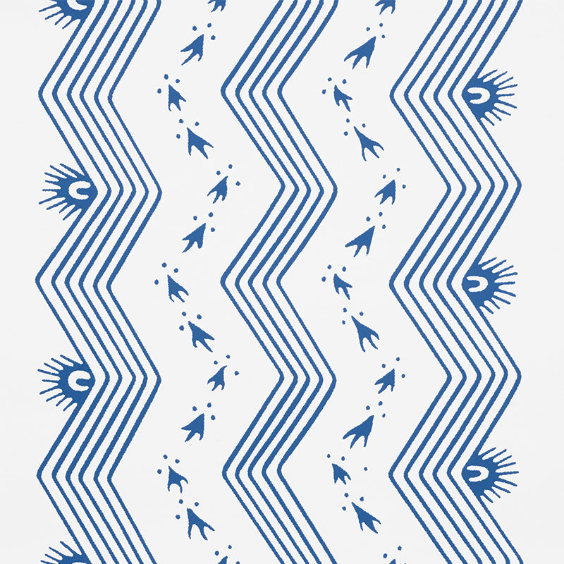 SCHUMACHER  CHAMBRAY NAUSET STRIPE   Indigo   - 5009740