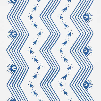 SCHUMACHER  CHAMBRAY NAUSET STRIPE   Indigo   - 5009740