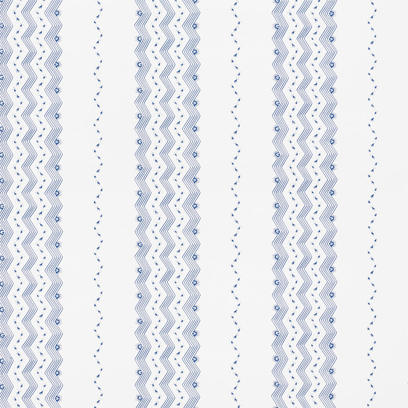 SCHUMACHER  CHAMBRAY NAUSET STRIPE   Indigo   - 5009740