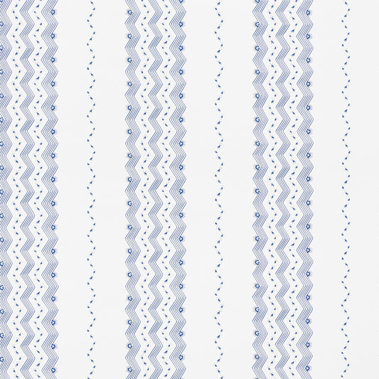 SCHUMACHER  CHAMBRAY NAUSET STRIPE   Indigo   - 5009740