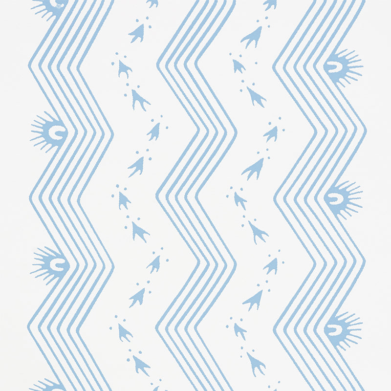 SCHUMACHER  CHAMBRAY NAUSET STRIPE   Sky   - 5009741