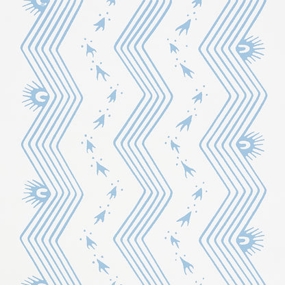 SCHUMACHER  CHAMBRAY NAUSET STRIPE   Sky   - 5009741