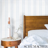 SCHUMACHER  CHAMBRAY NAUSET STRIPE   Sky   - 5009741