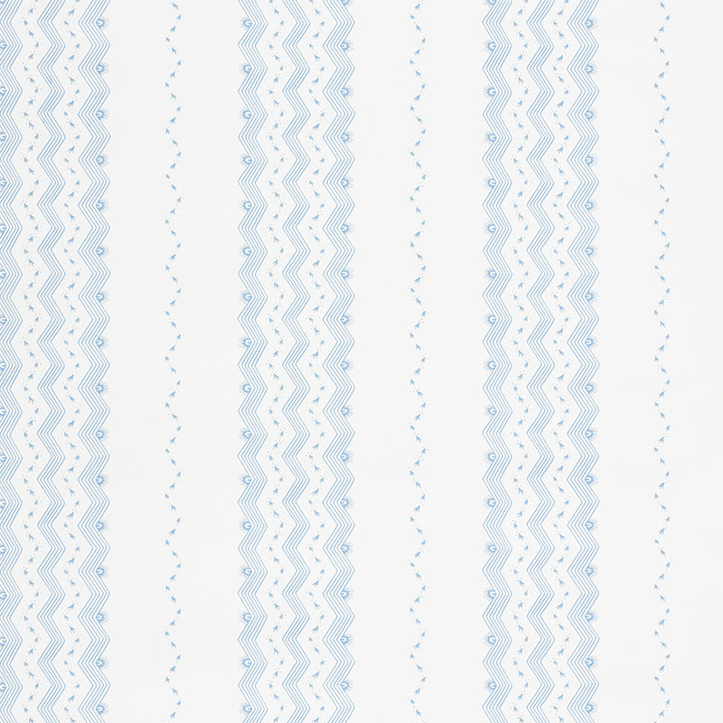 SCHUMACHER  CHAMBRAY NAUSET STRIPE   Sky   - 5009741