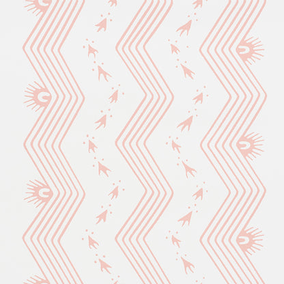 SCHUMACHER  CHAMBRAY NAUSET STRIPE   BLUSH   - 5009742