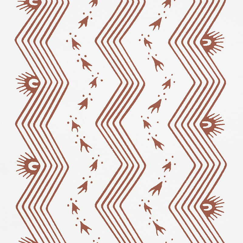 SCHUMACHER  CHAMBRAY NAUSET STRIPE   Sienna   - 5009743