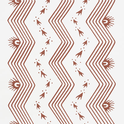 SCHUMACHER  CHAMBRAY NAUSET STRIPE   Sienna   - 5009743