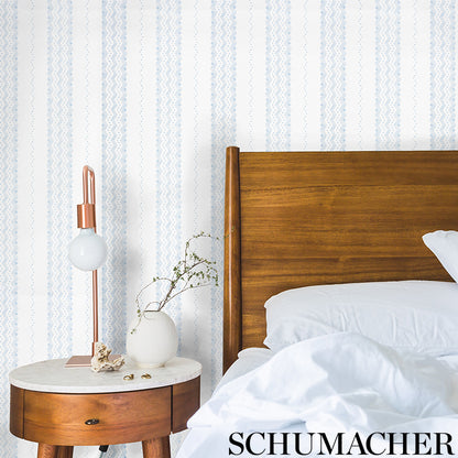SCHUMACHER  CHAMBRAY NAUSET STRIPE   Sienna   - 5009743
