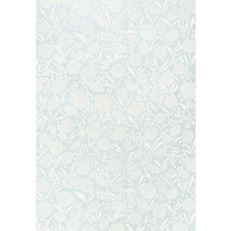 SCHUMACHER WALLCOVERING  TEXTURED WALLCOVER & GRASSCLOTH CHRYSANTHEMUM SISAL   SKY   - 5009780