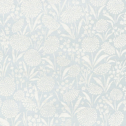 SCHUMACHER WALLCOVERING  TEXTURED WALLCOVER & GRASSCLOTH CHRYSANTHEMUM SISAL   SKY   - 5009780